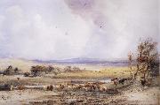 Peter Dewint, View on the Lowther,with Cattle in the Water